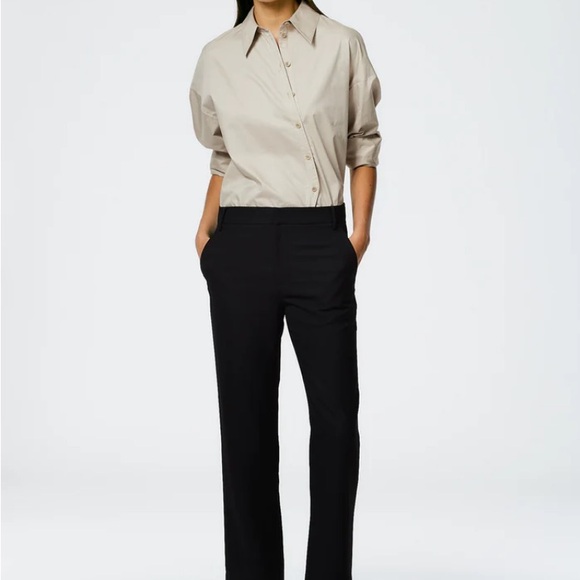 Tibi Pants - Grain De Poudre Lennon Ankle Pant Tibi